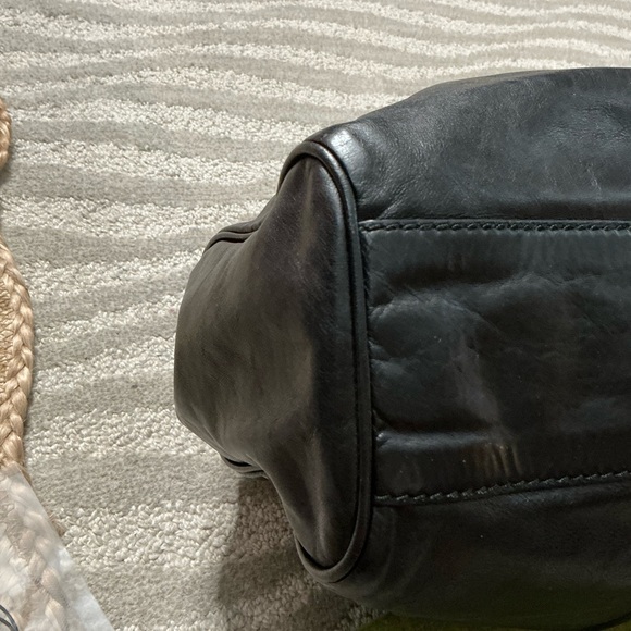 Authentic GUCCI GG Sukey Shoulder HandBag Guccissima Leather Black -PreOwned - Picture 4 of 16